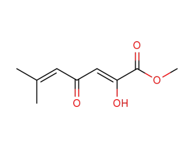 hydroxy-2 oxo-4 methyl-6 heptadiene-2,5 oate de methyle